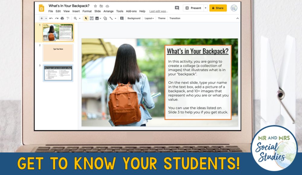 8 First Week of School Activities for Middle School Students - Mr and ...
